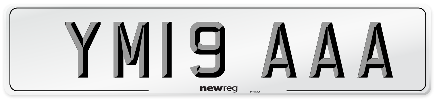 YM19 AAA Number Plate from New Reg